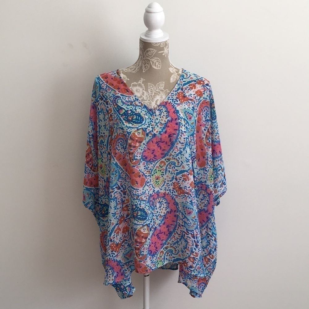 The Impeccable Pig Sheer Flowy Blouse S